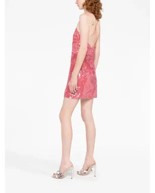The Attico sequinned sleeveless minidress - Pink - サムネイル4