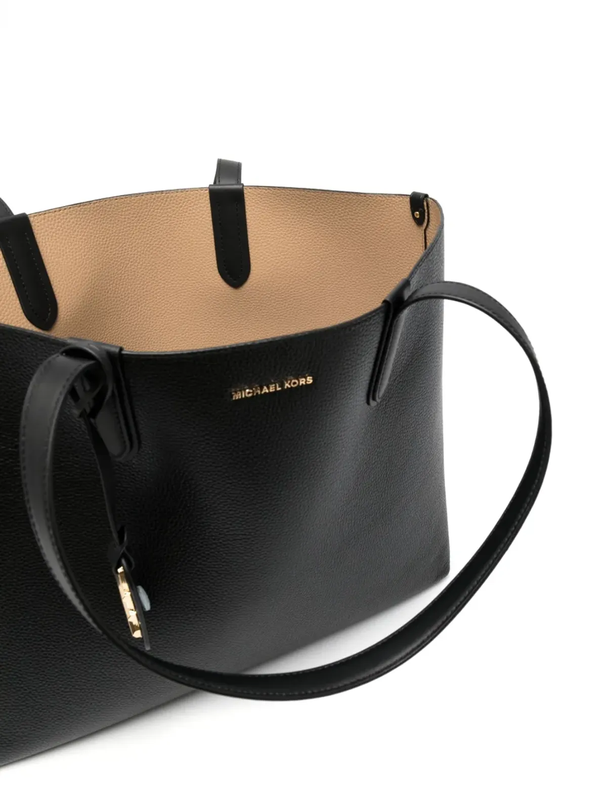Michael Michael Kors エリザ ロゴプレート レザー トートバッグ - 画像5