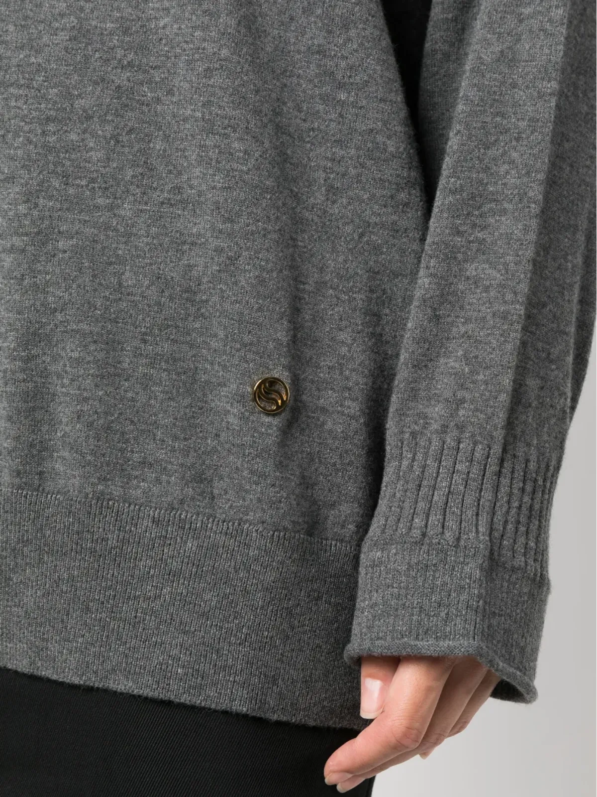 Stella McCartney Stella Iconics v-neck jumper - Grey - 画像5