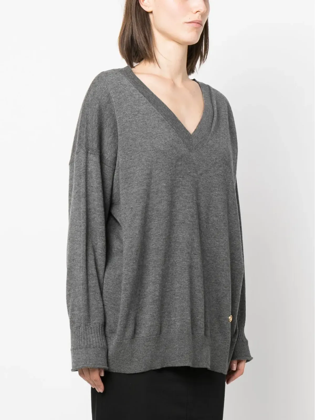 Stella McCartney Stella Iconics v-neck jumper - Grey - 画像3