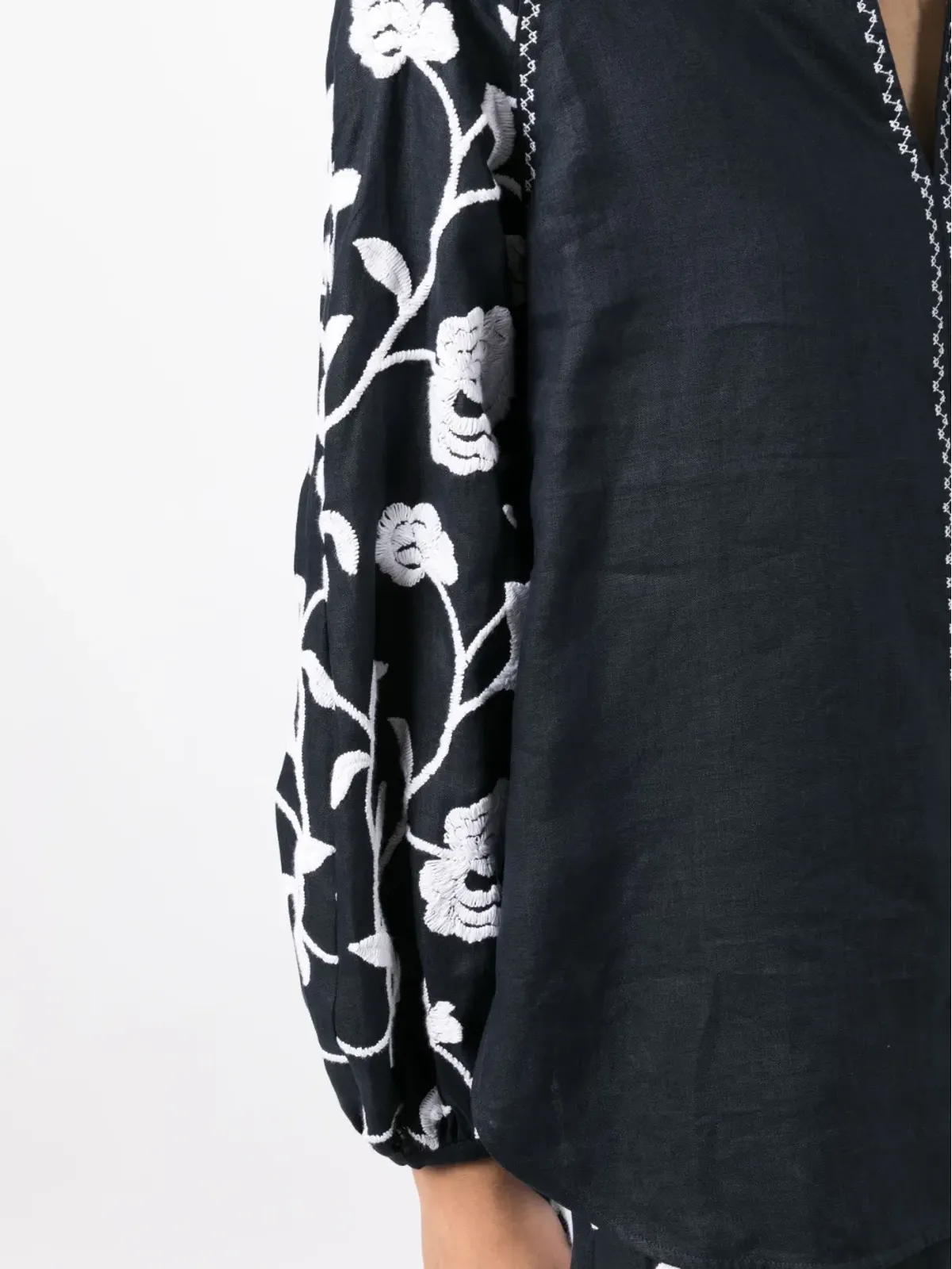 Silvia Tcherassi Molveno フローラル刺繍のチュニックトップ - 画像5