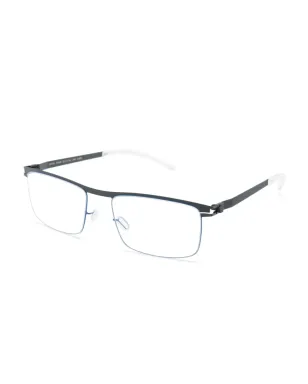 Mykita スクエアフレーム raised-bridge メガネ ブルー - サムネイル2