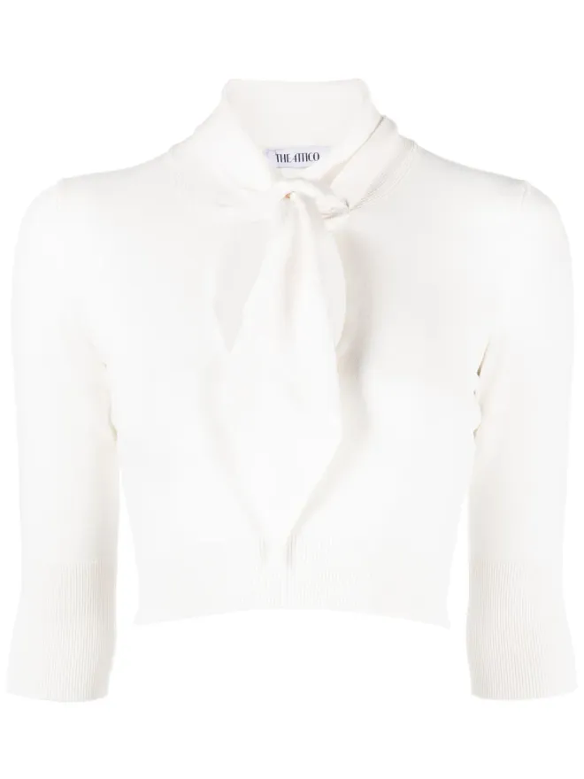 THE ATTICO The Attico Catlin カットアウトトップス - Whiteの商品画像