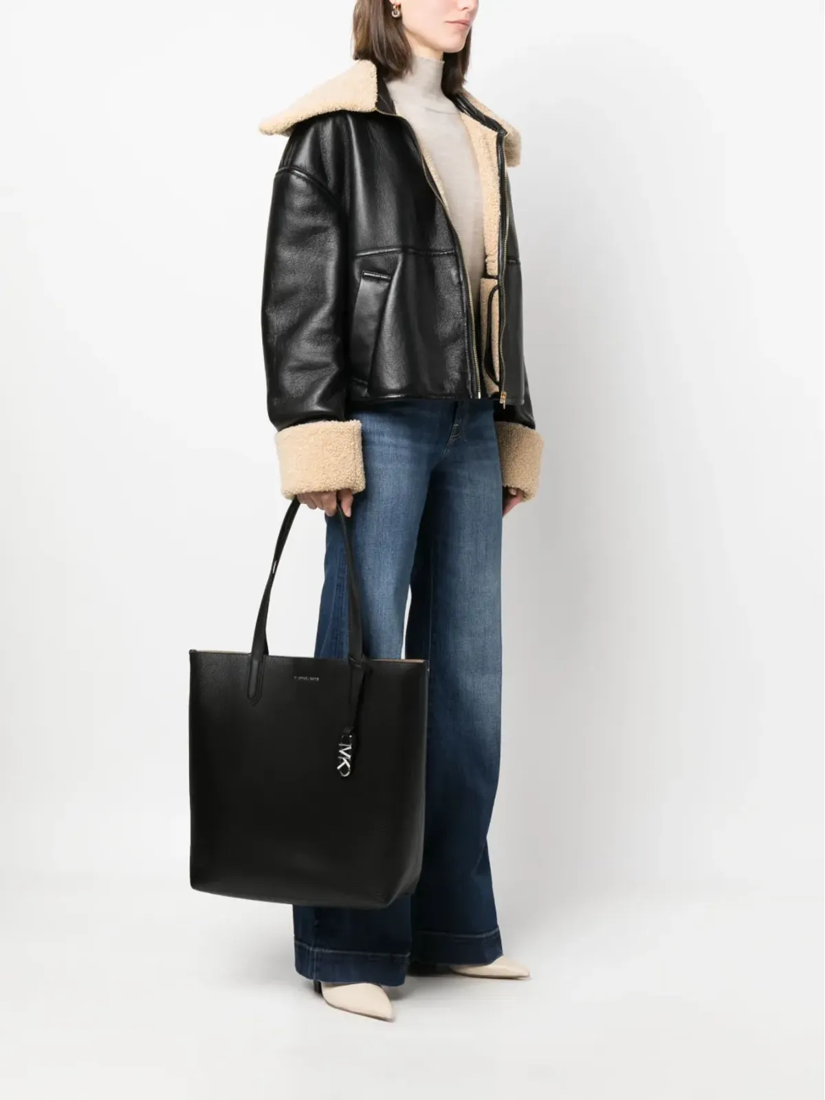 Michael Michael Kors エリザ レザー トートバッグ - 画像2