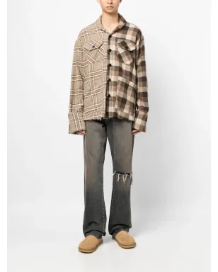 Greg Lauren ミックスプリント長袖シャツ - サムネイル2