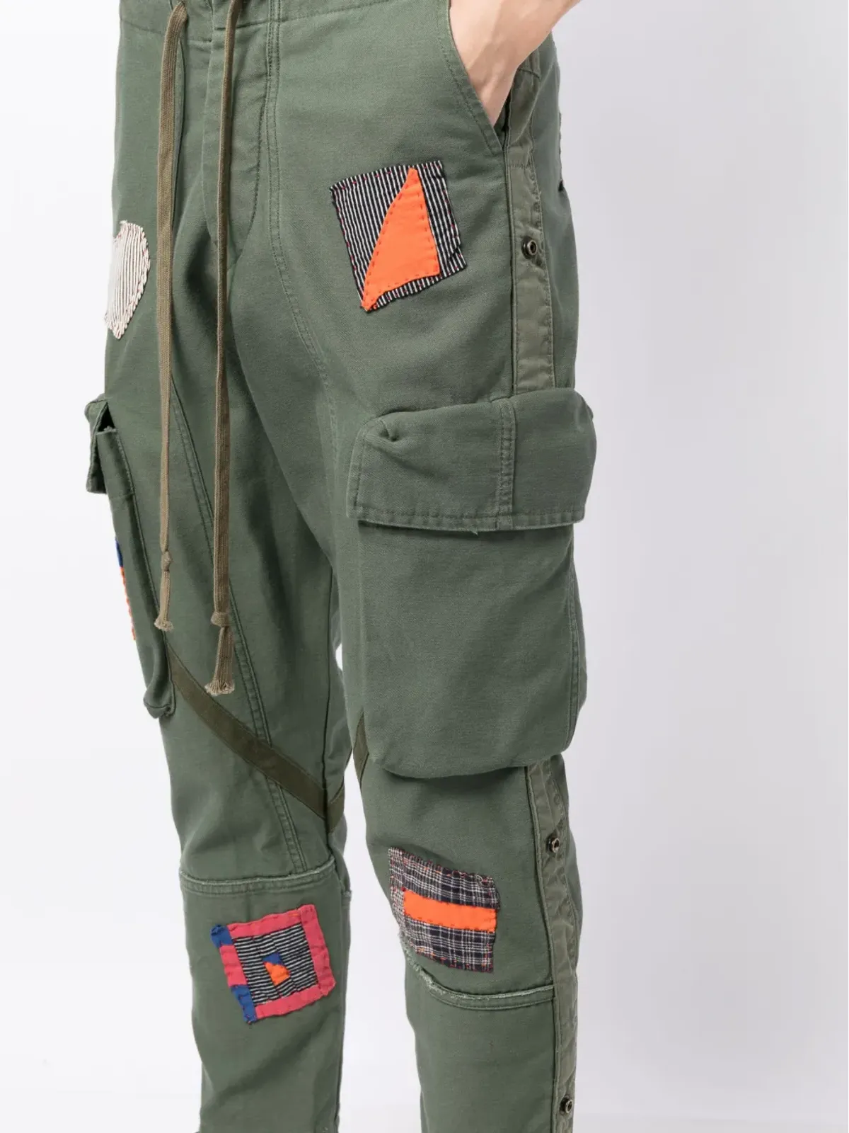 Greg Lauren パッチワークカーゴパンツ - 画像5