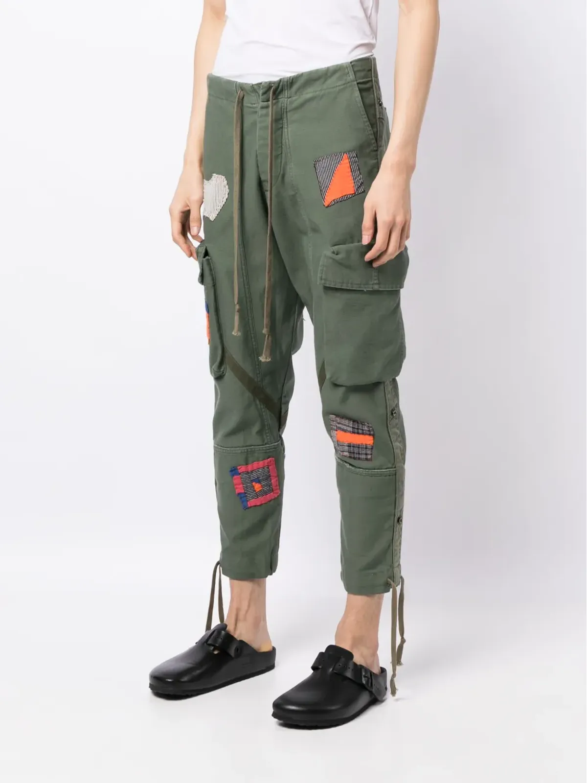 Greg Lauren パッチワークカーゴパンツ - 画像3