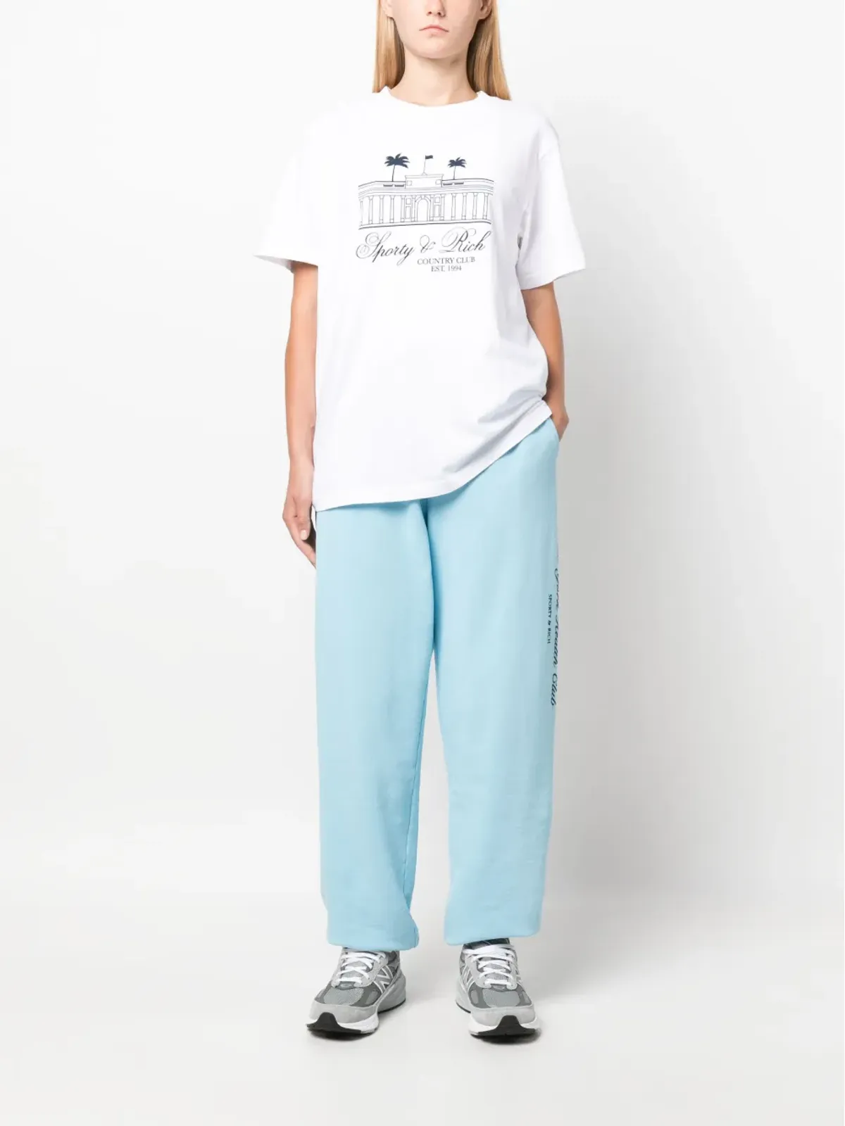 Sporty & Rich ロゴプリント コットン トラックパンツ - 画像3