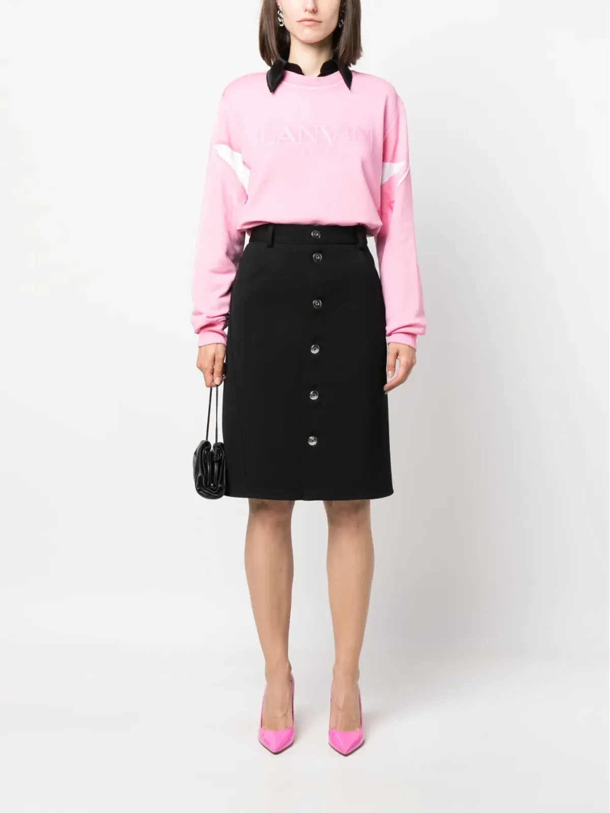 Lanvin エンブロイダード ロゴ クルーネック スウェットシャツ - 画像2