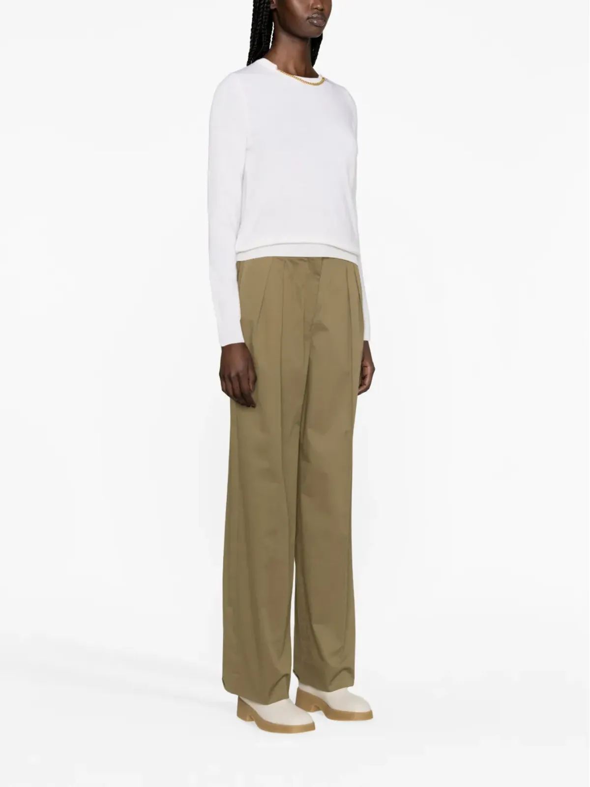 Stella McCartney チェーン装飾のウールニットセーター - 画像4