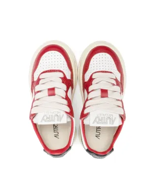Autry Kids Medalist low-top leather sneakers - White - サムネイル3