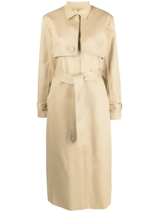 DESTREE DESTREE Rudolf belted trench coat - Neutralsの商品画像