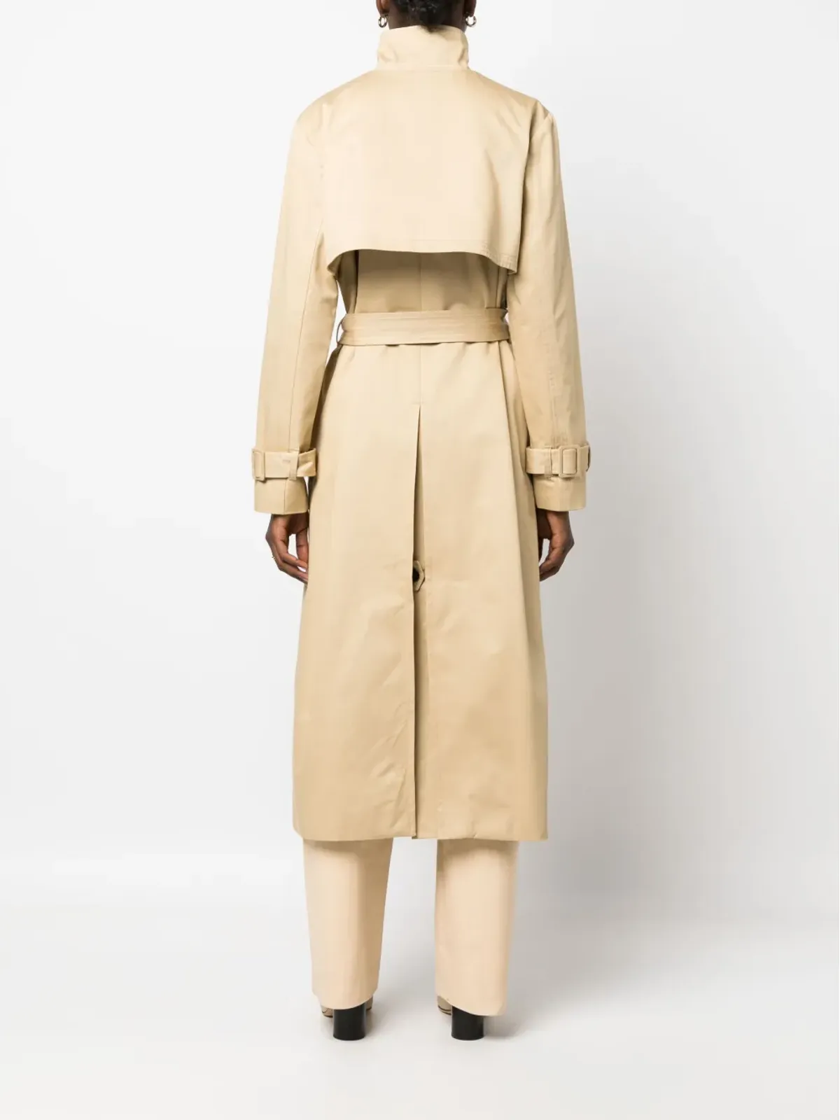 DESTREE Rudolf belted trench coat - Neutrals - 画像4