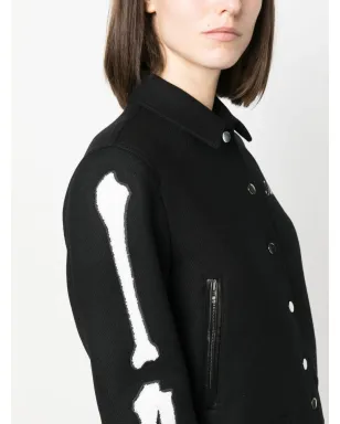 AMIRI ロゴ刺繍フェルテッド ボンバー ジャケット - サムネイル5