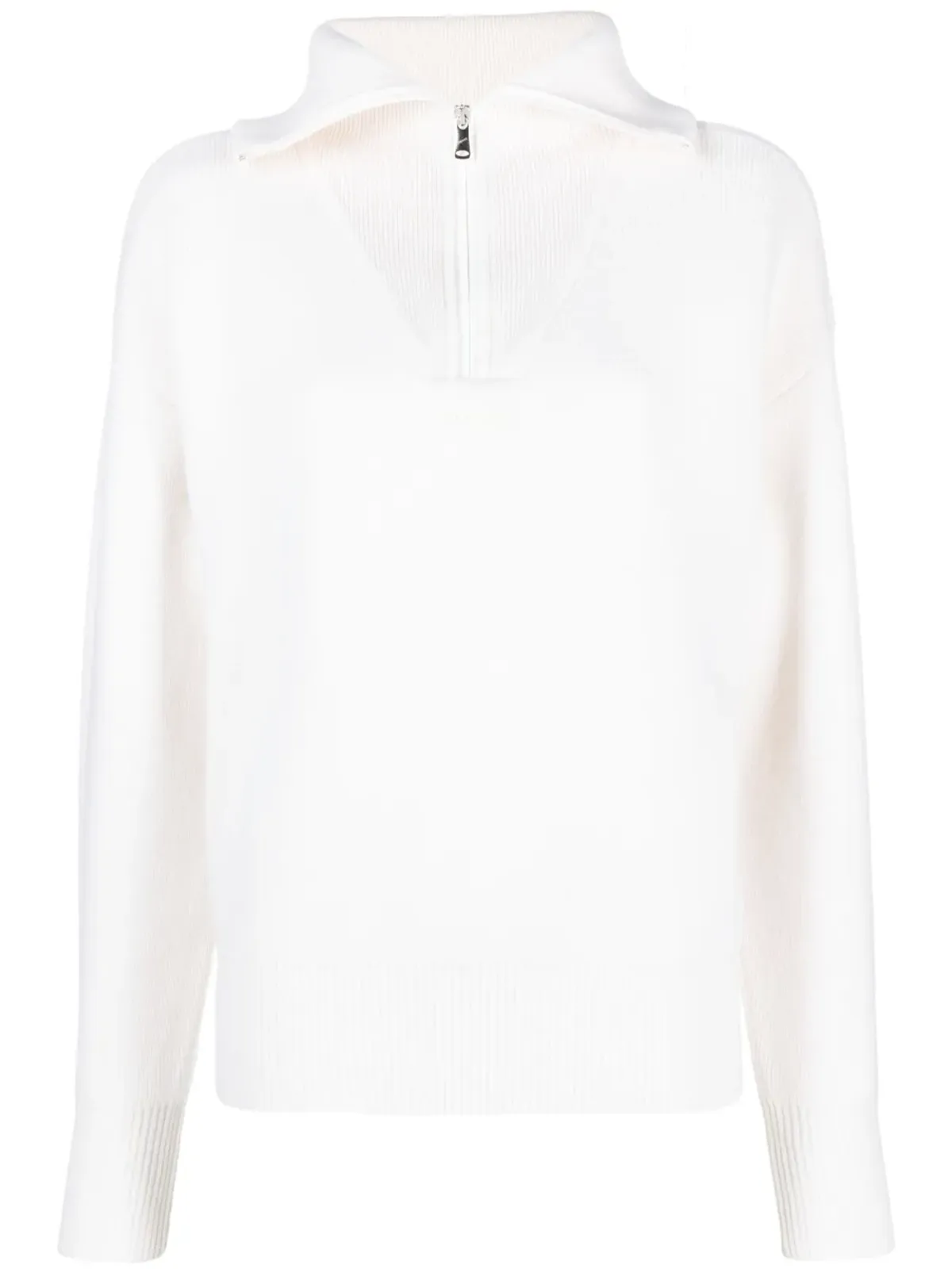 Coperni ウール混紡 ハーフジップジャンパー - White - 画像1