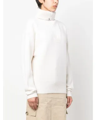 Coperni ウール混紡 ハーフジップジャンパー - White - サムネイル3