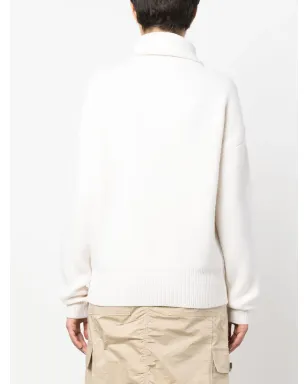 Coperni ウール混紡 ハーフジップジャンパー - White - サムネイル4