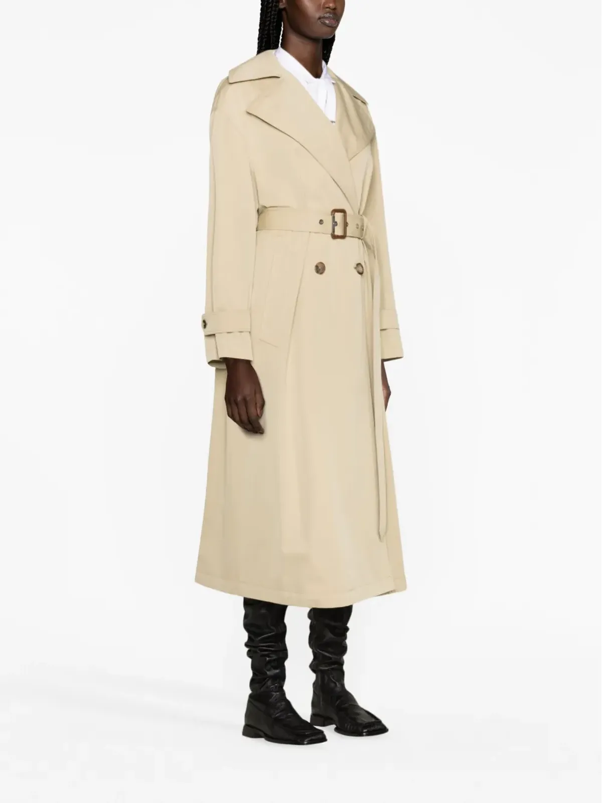 Alexander McQueen コクーンスリーブ ベルテッド トレンチコート - 画像3