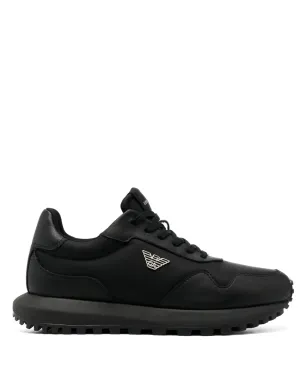 Emporio Armani ロゴチャーム レースアップスニーカー - サムネイル1