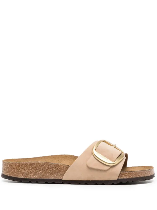 Birkenstock Birkenstock Madrid バックル付きレザーサンダル - ブラウンの商品画像