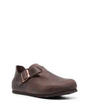Birkenstock ロンドン ラウンドトゥ レザー ローファー ブラウン - サムネイル2