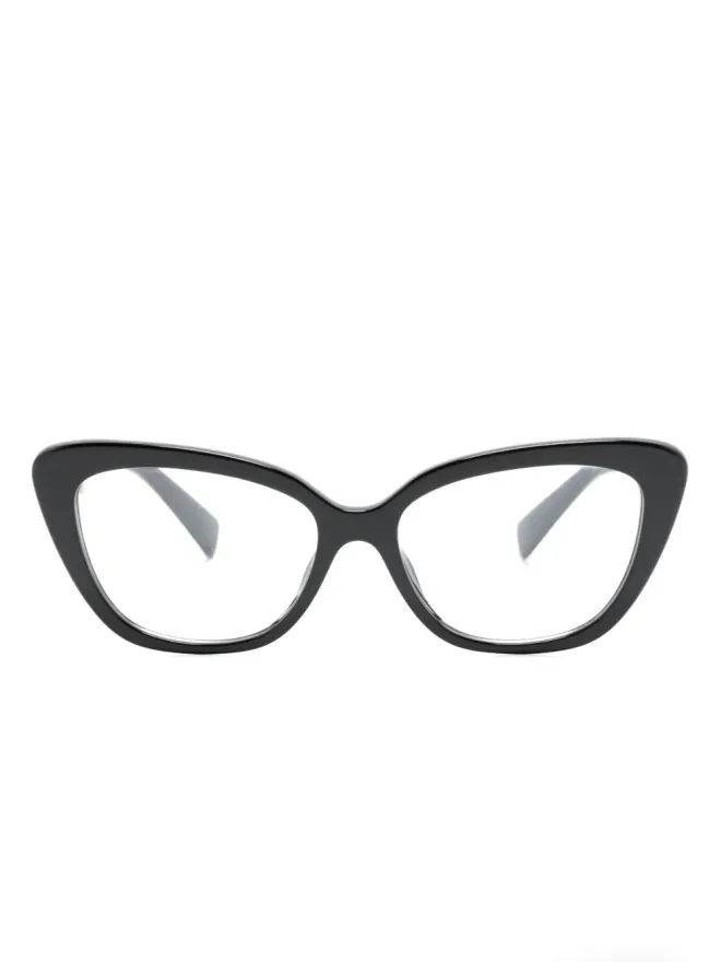 Miu Miu Eyewear Miu Miu Eyewear ロゴディテール キャットアイフレーム眼鏡の商品画像