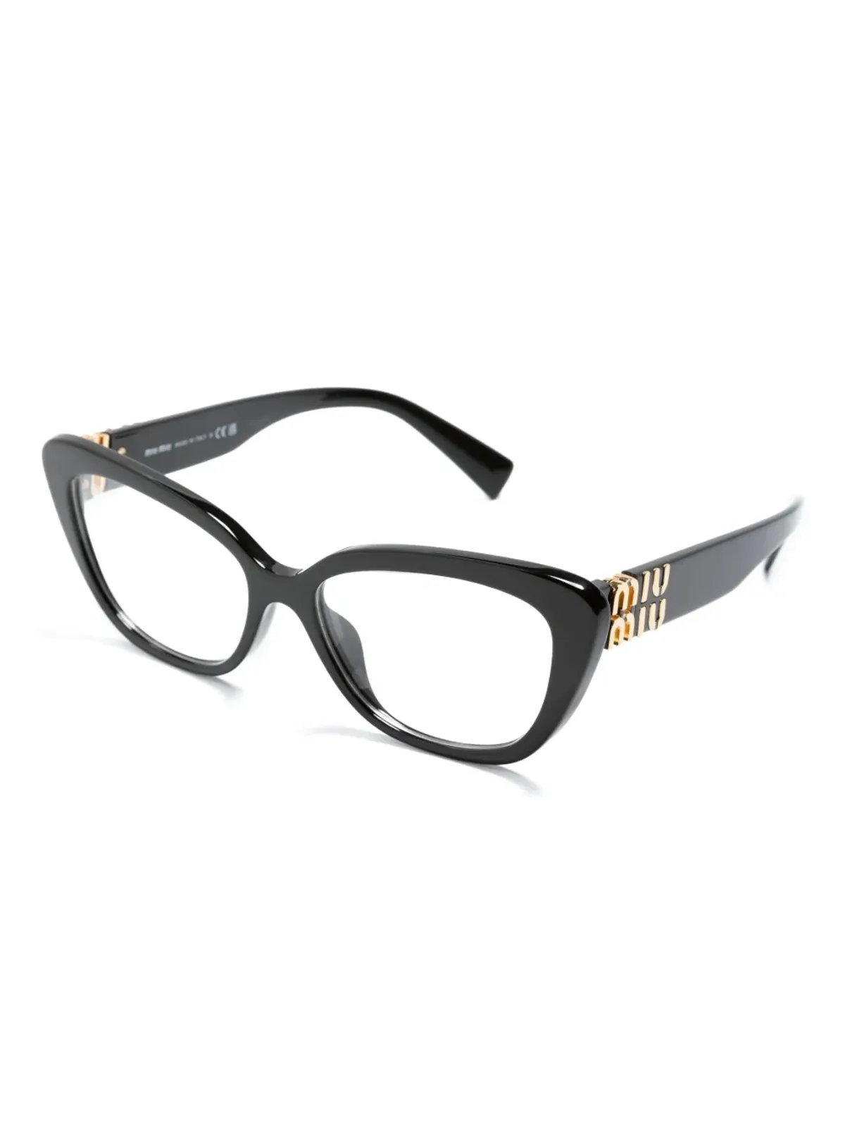 Miu Miu Eyewear ロゴディテール キャットアイフレーム眼鏡 - 画像2