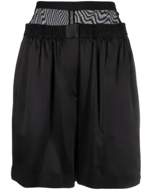 Alexander Wang レイヤードシルク・シャルムーズ ボクサーショーツ - サムネイル1