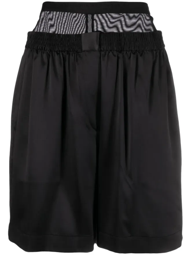Alexander Wang Alexander Wang レイヤードシルク・シャルムーズ ボクサーショーツの商品画像