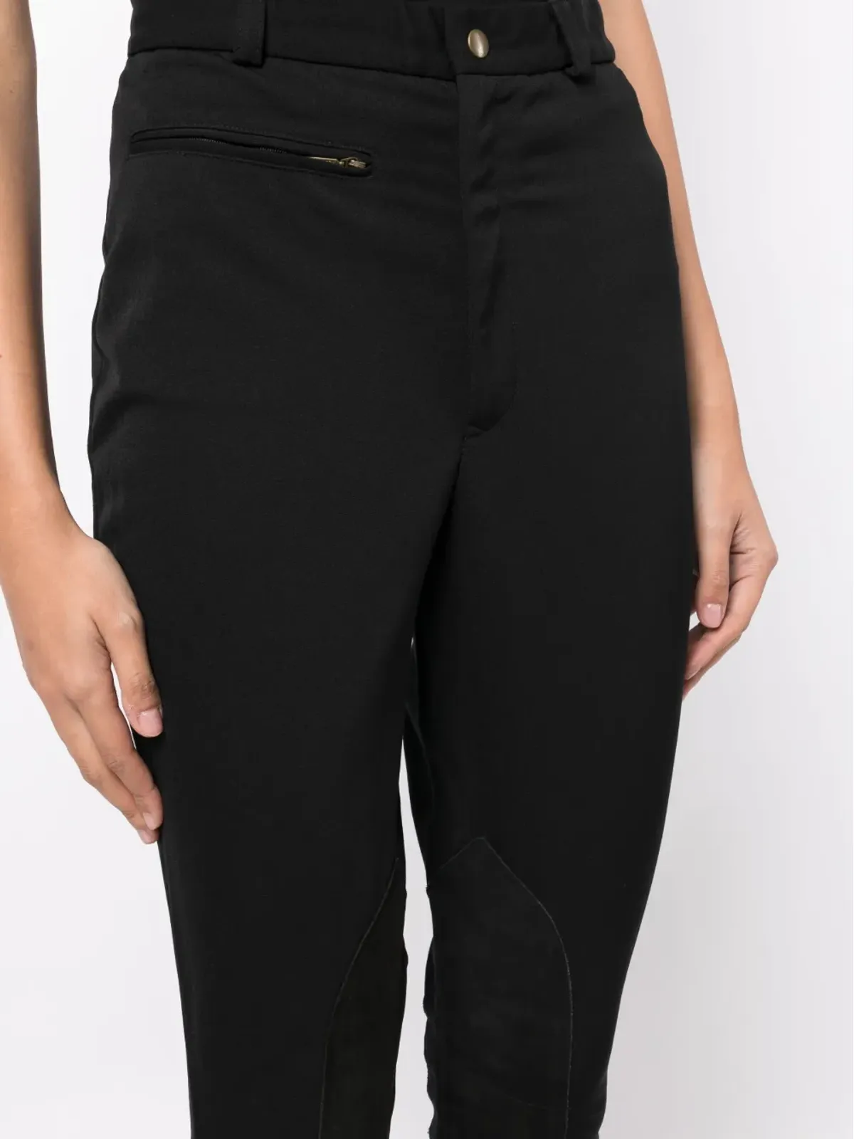 Ralph Lauren Collection ミッドライズ スリムフィットパンツ（ブラック） - 画像5