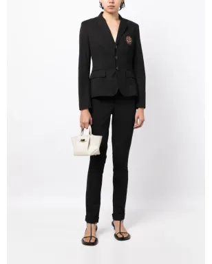 Ralph Lauren Collection ミッドライズ スリムフィットパンツ（ブラック） - サムネイル2