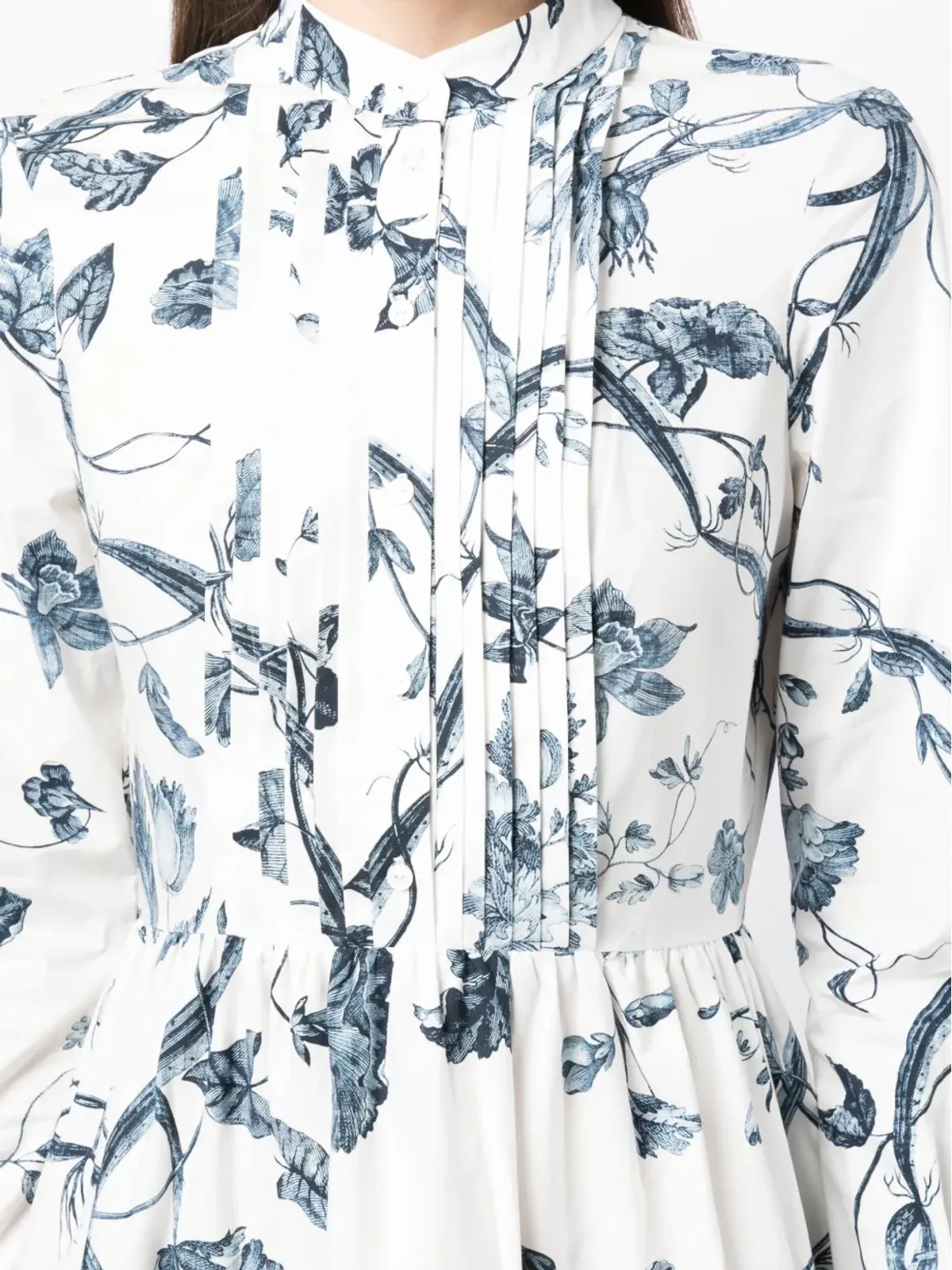 ERDEM 花柄プリント コットンドレス - White - 画像5