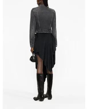 Givenchy ヴィンテージ風ダメージ加工ジップ付きデニムジャケット - サムネイル4