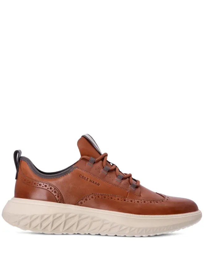 Cole Haan Cole Haan ゼログランド レザースニーカー - Brownの商品画像