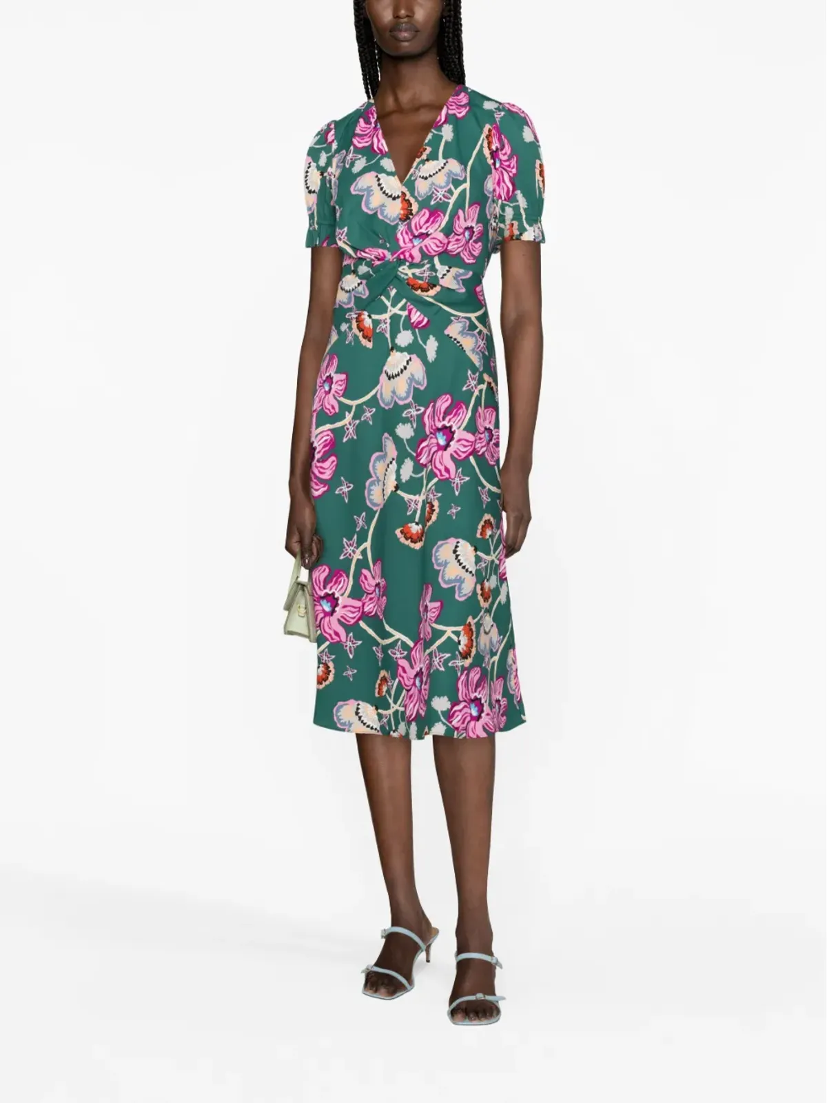 DVF Diane von Furstenberg アナバ花柄プリント クレープドレス - 画像2