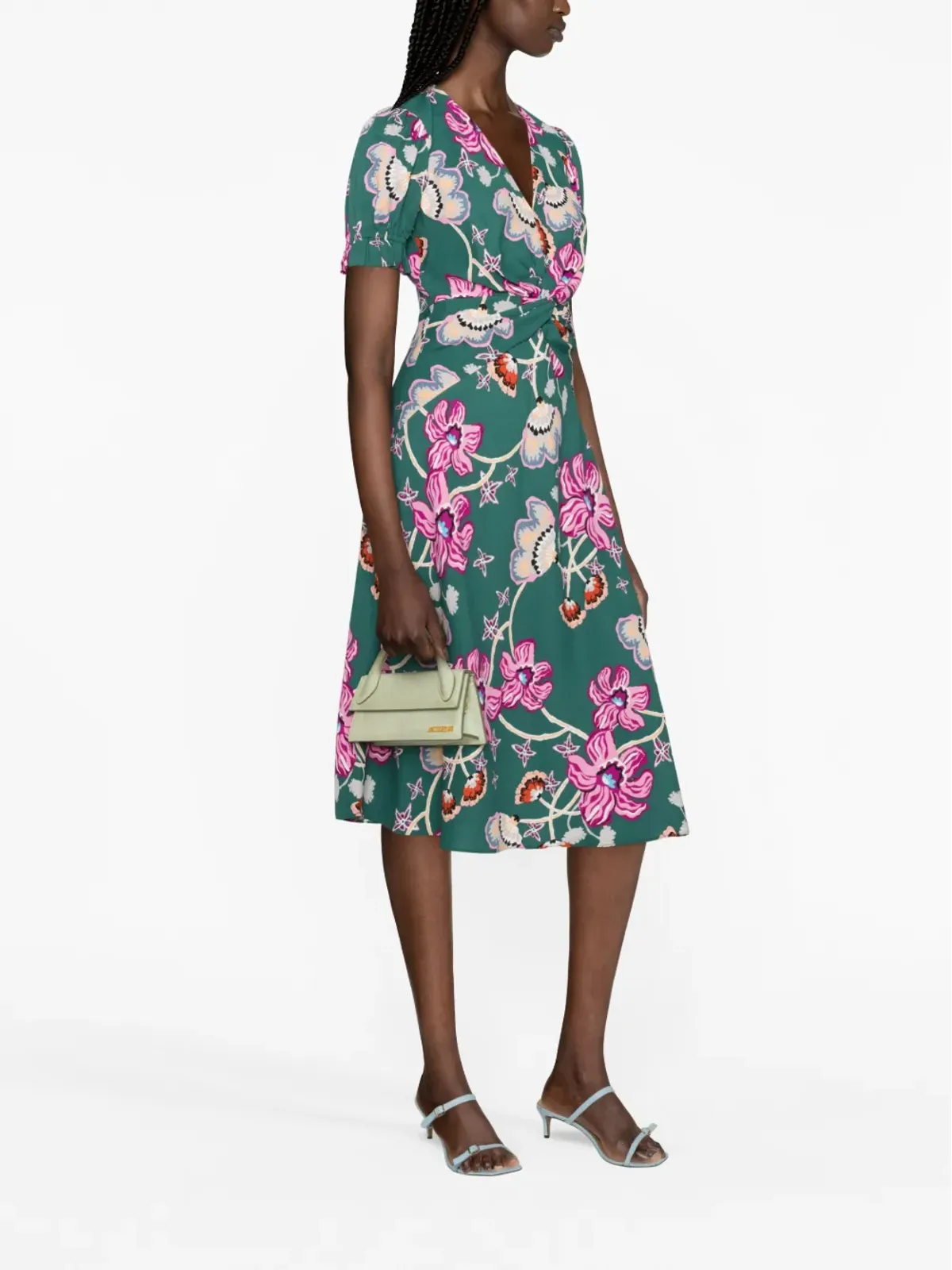 DVF Diane von Furstenberg アナバ花柄プリント クレープドレス - 画像4