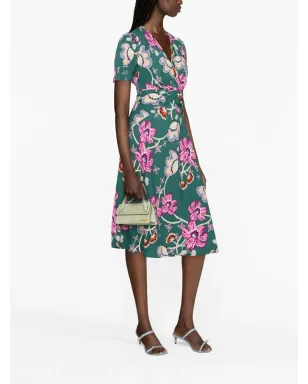 DVF Diane von Furstenberg アナバ花柄プリント クレープドレス - サムネイル4