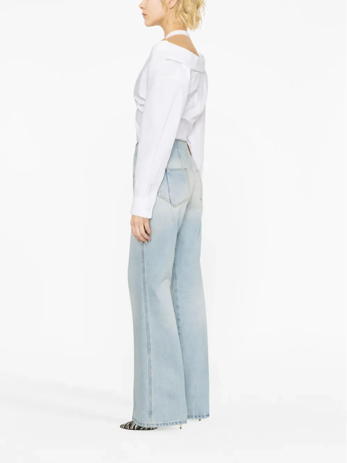 Victoria Beckham デニム・フレアジーンズ - 画像4