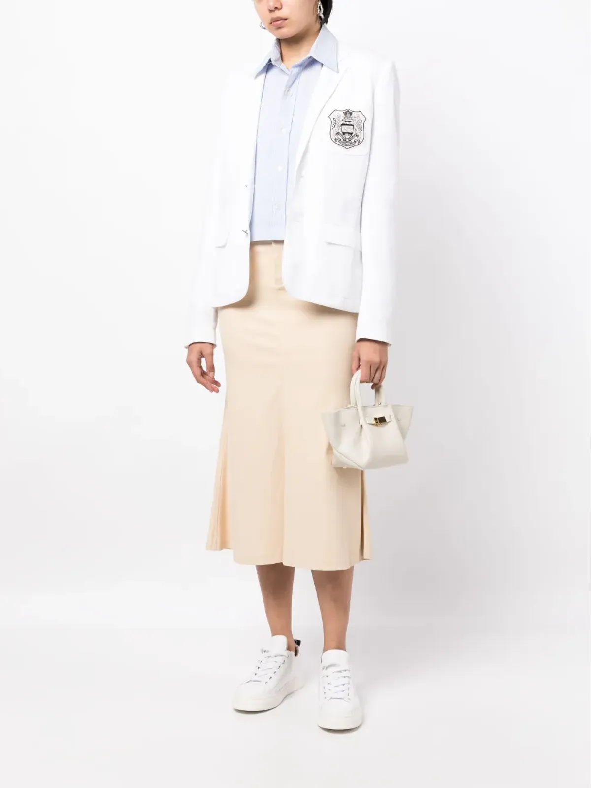 Ralph Lauren Collection 低腰コットンミディスカート - 画像2