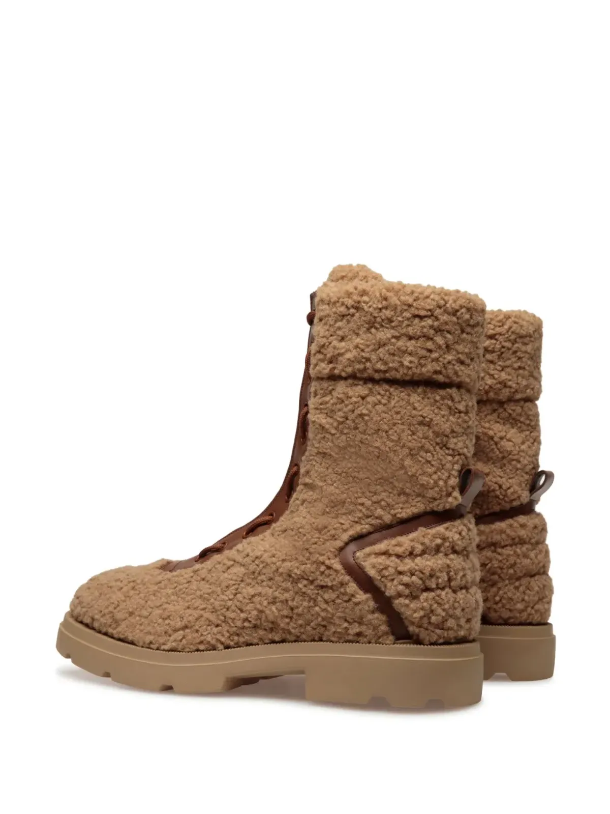 Bally Zendi フェイクファー レースアップ ブーツ - ブラウン - 画像3