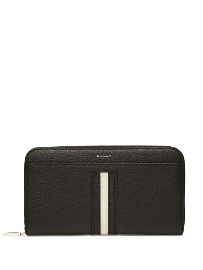 Bally Bally ストライプエッジ レザー カードホルダー ブラックの商品画像