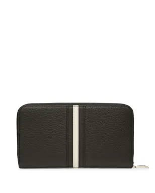 Bally ストライプエッジ レザー カードホルダー ブラック - サムネイル2