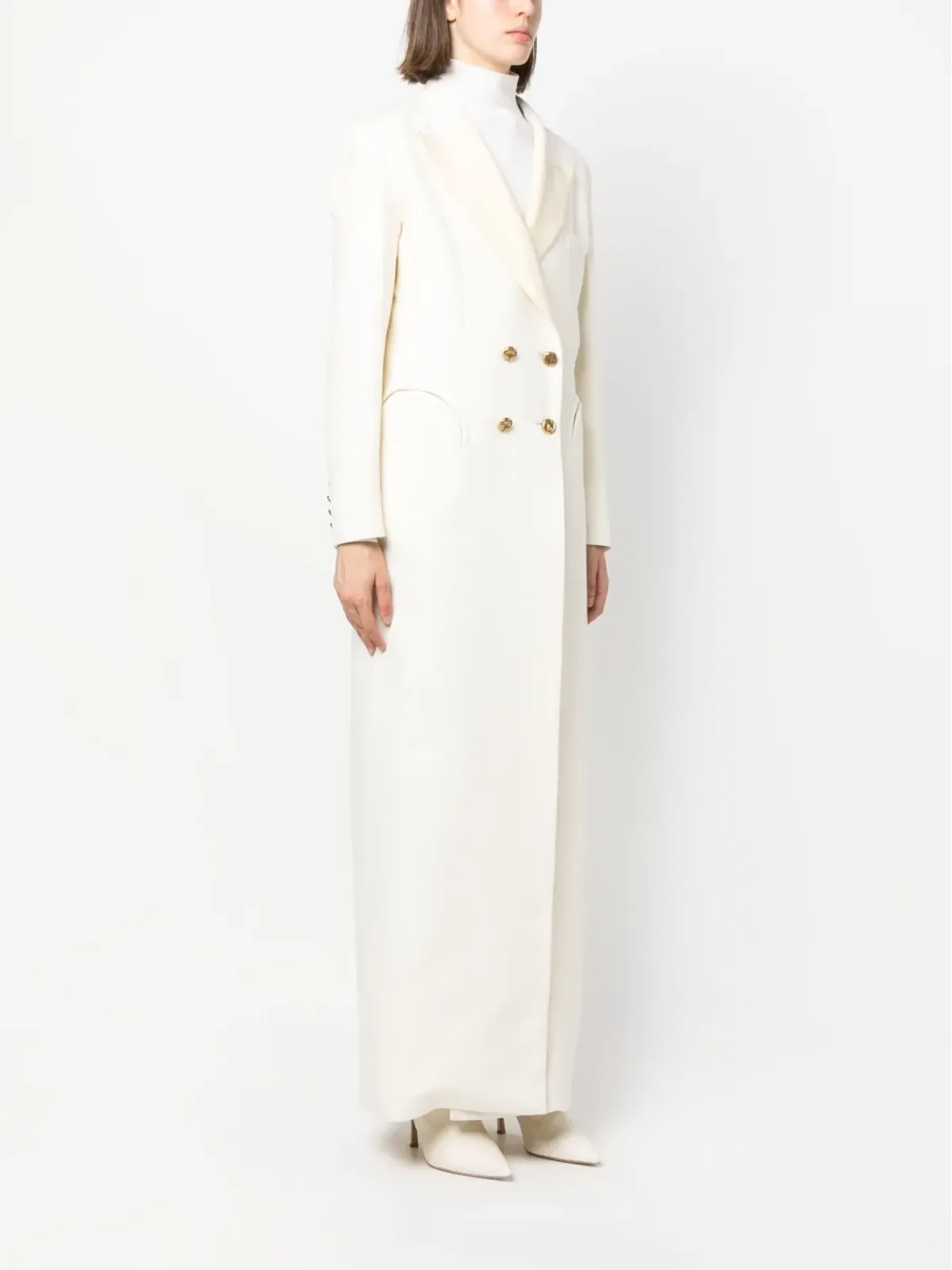 Blazé Milano ダブルブレスト マキシコート - 画像3