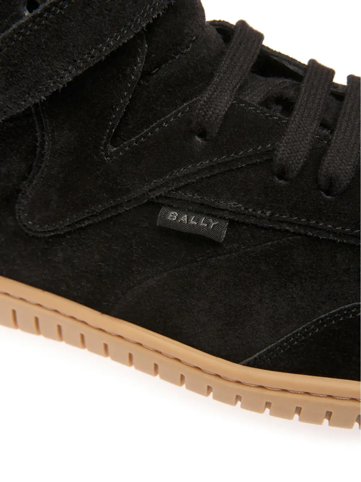 Bally プレイヤー スエード ハイカット スニーカー - ブラック - 画像5