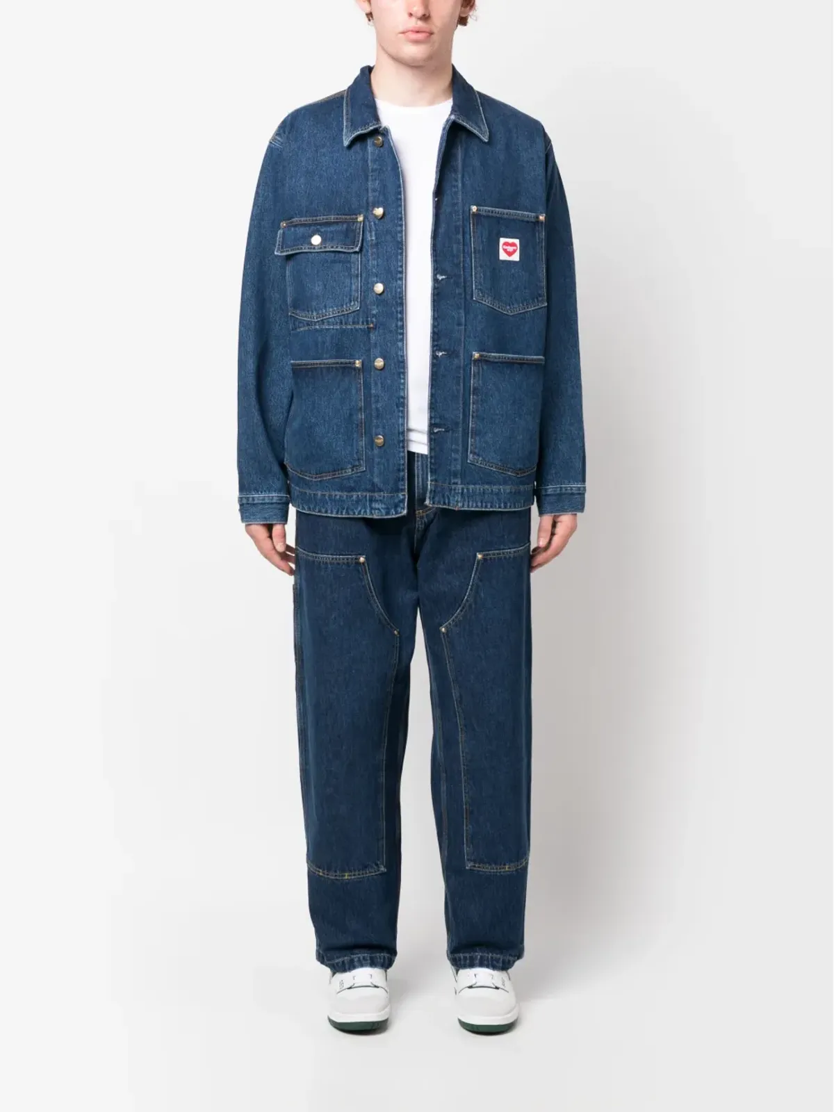 Carhartt WIP Nash DKローライズ パネルド ワイドレッグ ジーンズ - 画像2