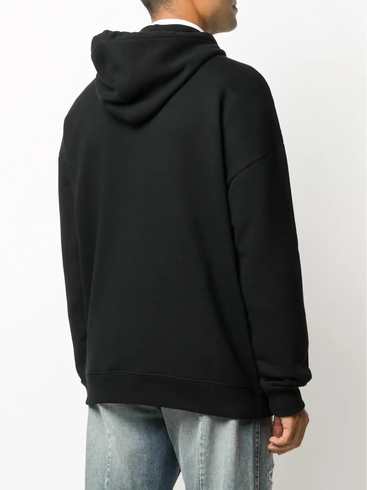 Givenchy ビーズロゴ コットン フード付きパーカー - ブラック - 画像4