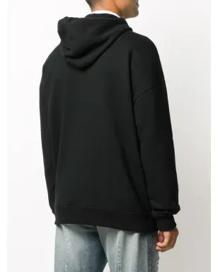 Givenchy ビーズロゴ コットン フード付きパーカー - ブラック - サムネイル4