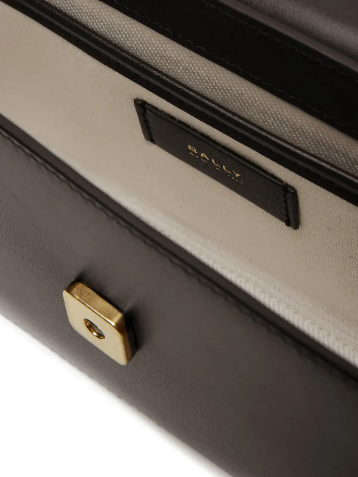 Bally エンブレム レザー ショルダーバッグ - 画像4