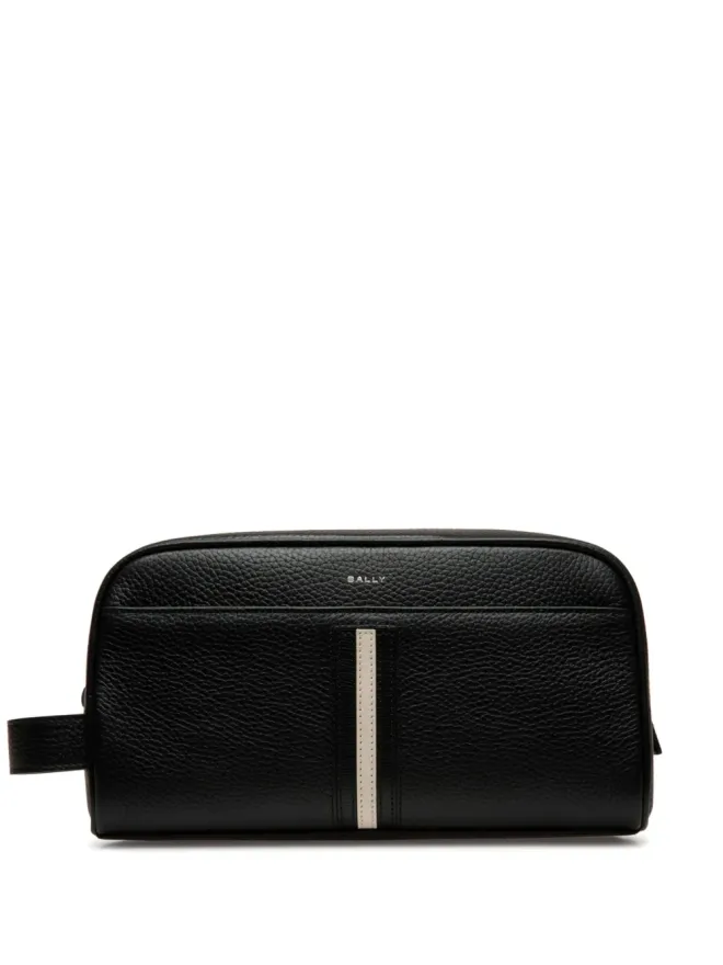 Bally Bally ロゴプリント本革ウォレット ブラックの商品画像