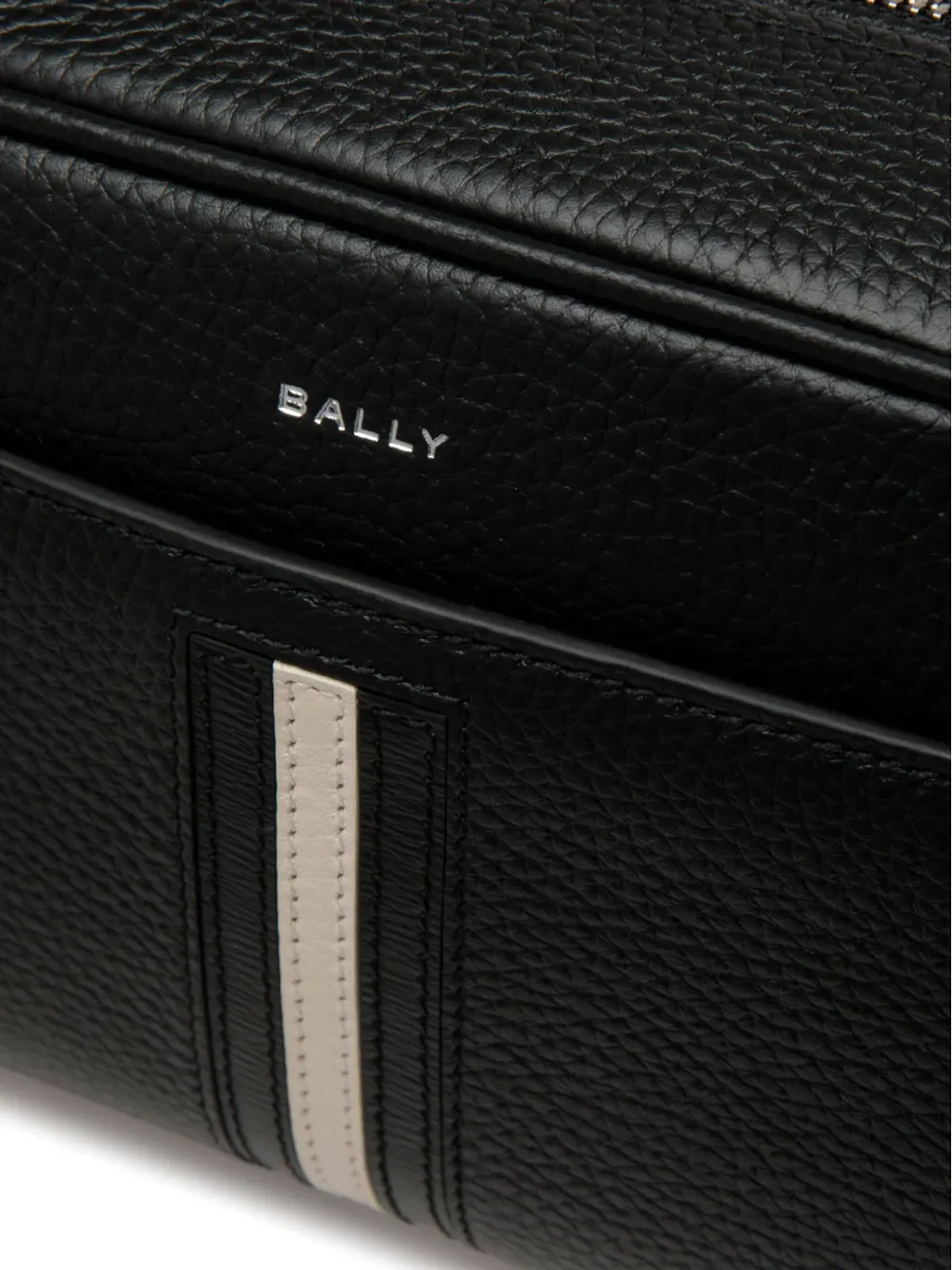 Bally ロゴプリント本革ウォレット ブラック - 画像3